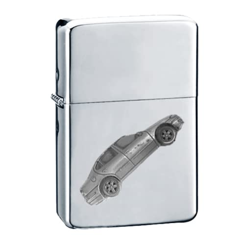 Briquet à essence Toledo Réf336 clapet rabattable étain