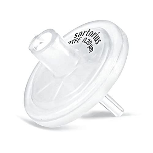 Sartorius 17558-K Minisart Filter, Polytetrafluoroethylene, Small Spike Outlet Filter, 0.2 um, 15 mm (Pack of 50)