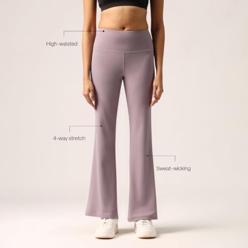 Image of BlissClub Ultimate Flare Pants Lite Regular for Women Upto 5'4 ft | High Waist Trousers and Formal Pants for Office wear | Comfortable fit