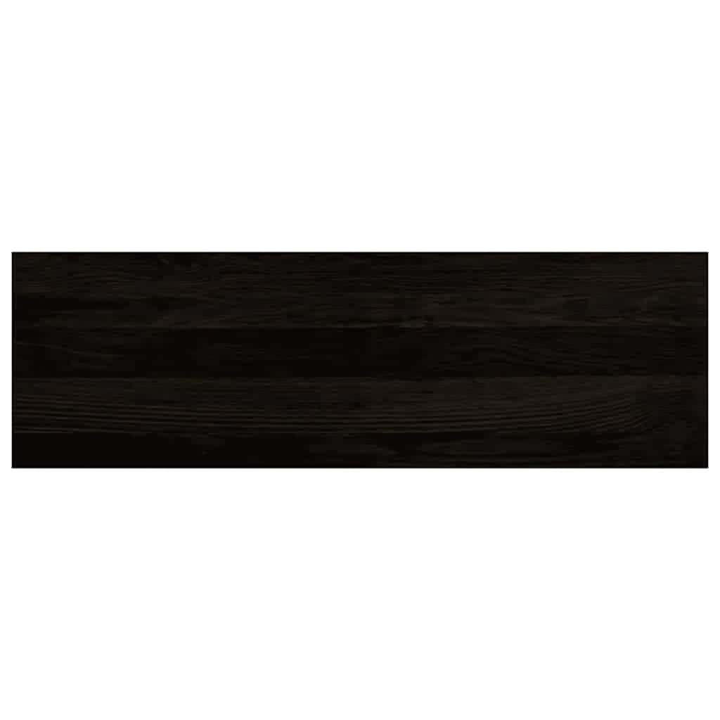 12 peldaños para escaleras, marrón oscuro, 80 x 30 x 2 cm, madera