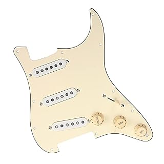 WNWN Préwired Chargé SSS Pickguard Alnico V Simple Bobine Pickups pour Pièces De Guitare Électrique Pickguard chargé - Les Beatles, Paul McCartney, John Lennon, RIngo Starr, George Harrison WNWN Préwired Chargé SSS Pickguard Alnico V Simple Bobine Pickups pour Pièces De Guitare Électrique Pickguard chargé – Image 4