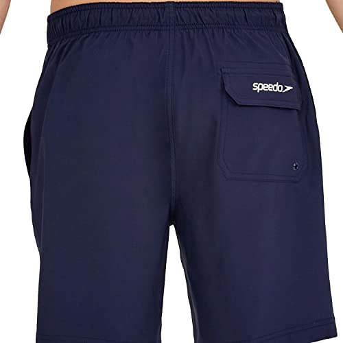 Speedo Men's Standard Swim Trunk Mid Length Redondo Solid, 2022 Peacoat, Medium #TOP4