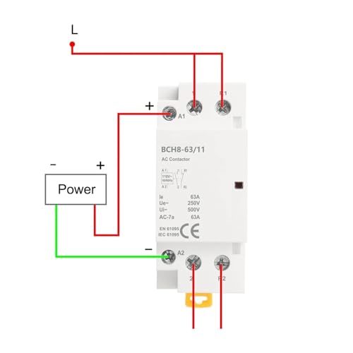 Contacteur modulaire BCH8-63/11 63 A compact et durable pour tableau