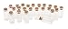 Produktbild VBS Großhandelspackung 24er-Pack Glasflaschen mit Korken 10ml Glasröhrchen
