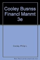 Cooley Busnss Financl Manmt 3e 0030970393 Book Cover