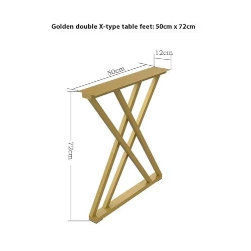 Pied de table en métal acier inoxydable pour bureau à manger et vanité - 6