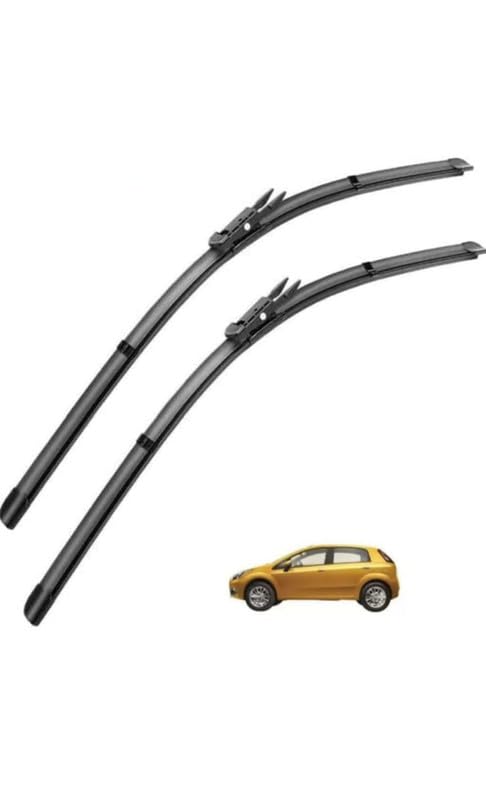 Image of AWB Front Wiper Blades Compatible with Fiat Punto, Linea,Avventura,Urban Cross Exact Fit (Pack of 2)