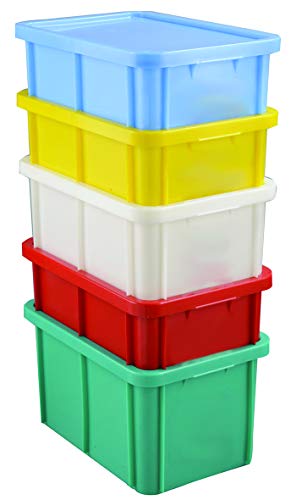 gilac Becken rechteckig HACCP 35 L rot + Deckel