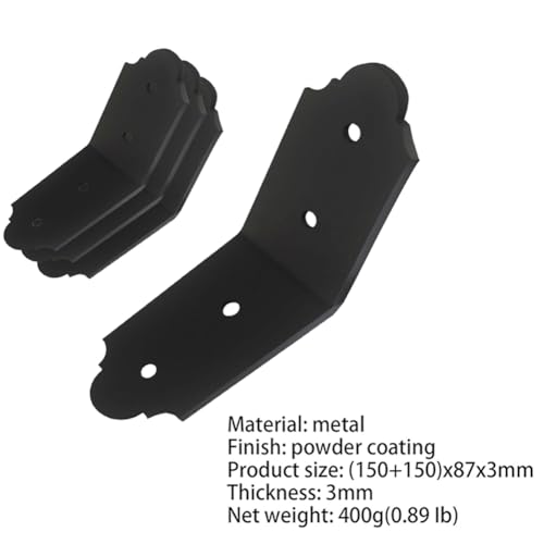 Support d'angle 135 degrés en acier pour stabiliser une structure bois - 4