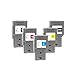 PHOVYAFI Cartuccia di inchiostro compatibile da 300 ml per TM-200 TM-205 TM-300 TM-305 TM-350 TM-355 TM-250 TM-255 Stampanti PFI-321 PFI-320(1 set) immagine