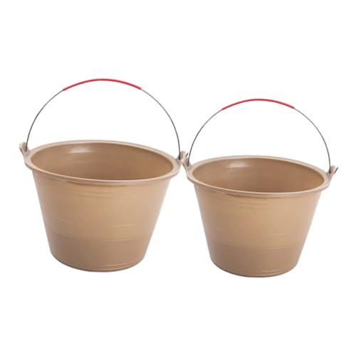 KONTONTY 2pièces Seaux De Construction Antichocs Renforcé Seaux à Ciment Multi-usage Avec Poignée Pour Chantier Et Mélange De Mortier
