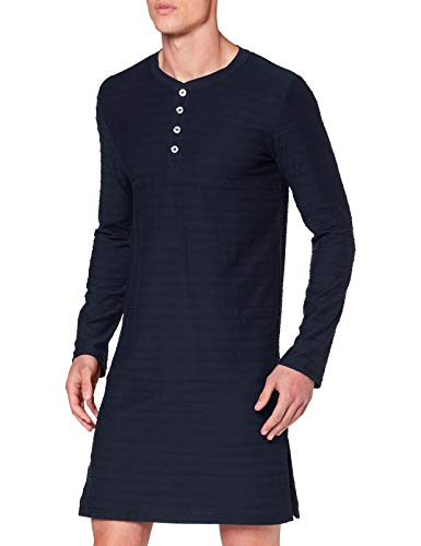 Preisvergleich Produktbild Seidensticker Herren Men Sleepshirt, Long Sleeve Nachthemd, Nachtblau, 050