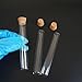ocpcrn Glass Test Tubes with Cork Stoppers,Round Bottom Glass Tubes with Cork 15x150mm 19ml Pack of 24 for Laboratory