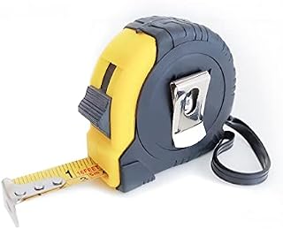 5M Retractable Measuring Tape | 5 Metre Measuring Tape with Grip Tape Lock | Metric Tape Measure with Fractions | DIY Tape Measure | Pack of ONE
