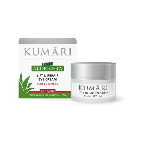 KUMÃRI Naturkosmetik - Lift & Repair Eye Cream mit Aloe Vera + Edelweiß spendet Feuchtigkeit & glättet Fältchen Cover