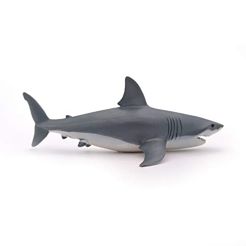 Papo - Hand-Painted - Figurine - Marine Life - White Shark Figure-56002 - Collectible - For Children - Suitable For Boys And Girls - From 3 Years Old #TOP1