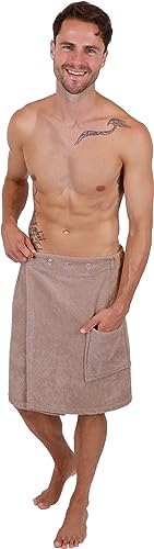 Betz Kilt do sauny frotte dla mężczyzn z guzikami 100% bawełny 420 g/m² - Berlin kolor grafitowy szary