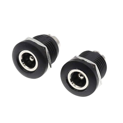 Conector de alimentación CC DC-022D de 5,5x2,1mm con tuerca para chasis, pack de 5 unidades 4