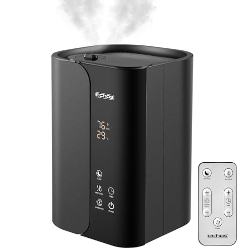 Steinborg® Luftbefeuchter 5 Liter Ultraschall Vernebler mit Fernbedienung Luftreinigungsgerät Luftreiniger Hygrometer LED-Touch-Display ultra leise...