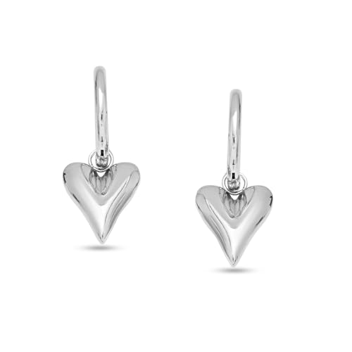 Image of Rubans Demi Fine Stainless Steel Hoop Earrings Daily Gift for Women & Girls