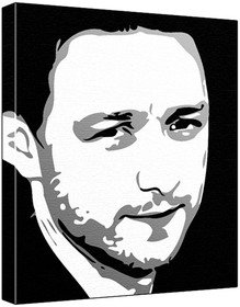 James Mcavoy (100% Original Painting. Not A Print ) Acrylic Paint On Deep Framed Canvas (60 x 50 x 1.8 cm) 3-Colour Black/Grey/White-picture-11