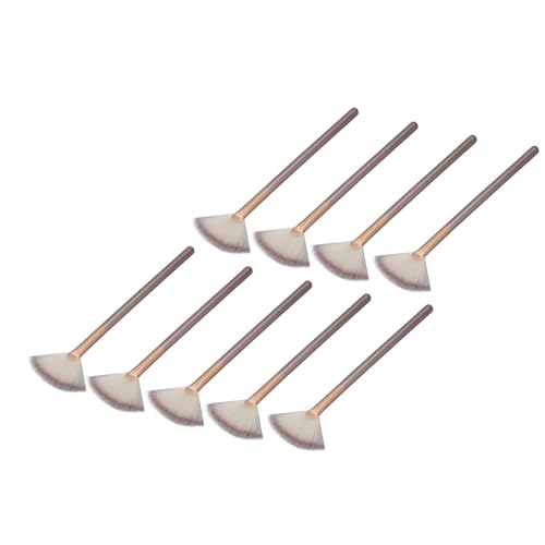 Facial Fan Brushes, 3 Colors Washable Soft Face Applicator Brushes for Daily Life