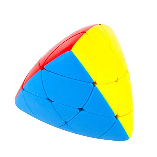 Image of HAWKISTER Kid Moyu Mfjs Meilong Mastermorphix Cube 3X3X3 Stickerless Pyramid Speed Cube Puzzle, Age 6 Years+