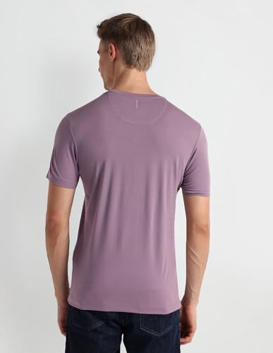 Image of Arrow Men's Solid Regular Fit T-Shirt