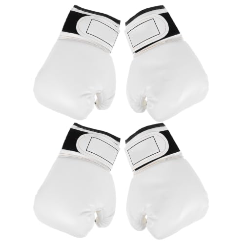 Guantes de boxeo con acolchado de espuma contra impactos para kickboxing, 2 pares
