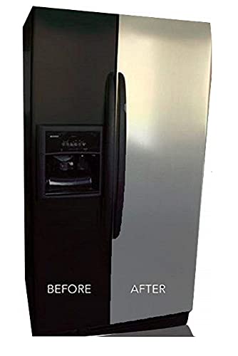 EZ Faux Decor Premium Peel and Stick Contact Paper Update Appliances and Worktops Stainless Steel Satin Finish Film Panel 36" x 72"