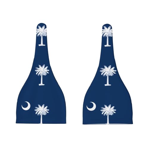 Baby Beanie South Carolina Flag Knotted Hat - Soft, Warm, Comfortable, Headwear for Newborns, 0-6 Months Black3