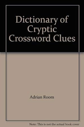 Dictionary of Cryptic Crossword Clues: Amazon.co.uk: Room, Adrian ...