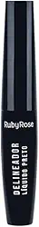 Delineador Líquido Preto Ruby Rose, tb Hb8406