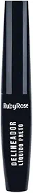 Delineador Líquido Preto Ruby Rose, tb Hb8406