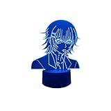 HaoHanJie Anime Led Lamp Juuzou Suzuya Figure 3D Night Light for Kids Bedroom Decor USB/Battery-Powered RGB 16 Color Changes Nightlight Boy Girls Birthday Gifts