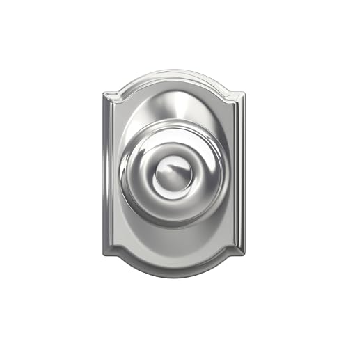 Image of SCHLAGE F10 GEO 625 CAM Camelot Collection Georgian Passage Knob, Bright Chrome