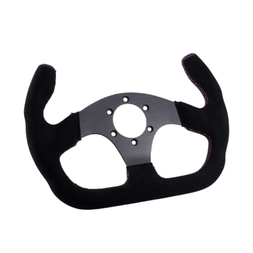 325mm Flat GT Steering Wheel Suede Racing Car Game Rims Anodized Alumi