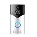 Produktbild VISGOGO Video Doorbell | Video Türklingel 720p HD-Video, Gegensprechfunktion,Bewegungsmelder und WLAN Weitwinkel kabellose Türklingel Anti-Theft Kamera WLAN IR Nachtsicht (Silber, OneSize)