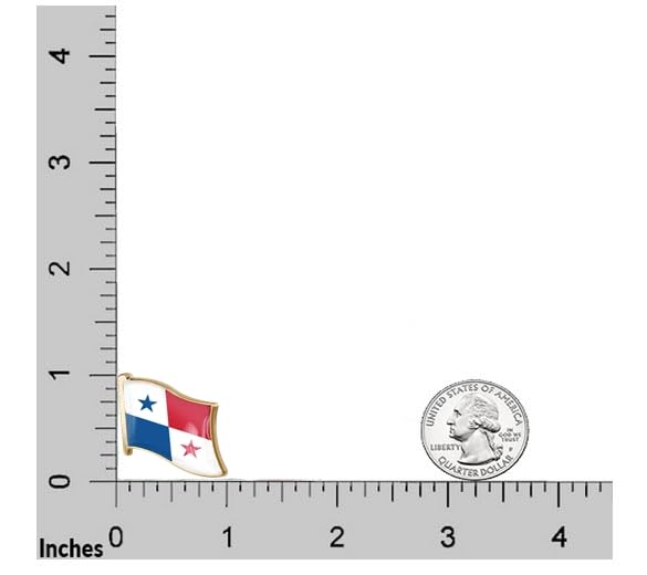 Image of vmcoatdu 1inch Country Flag Pin Badge International Travel Brooch Metal Alloy Souvenir Pin