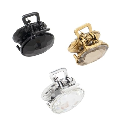 Image of Radhu & Kabby Clutchers for Women | Metal Claw Clips Topaz Set | Trendy Claw Clips |Clutchers for Everyday and Formal Use Accessories