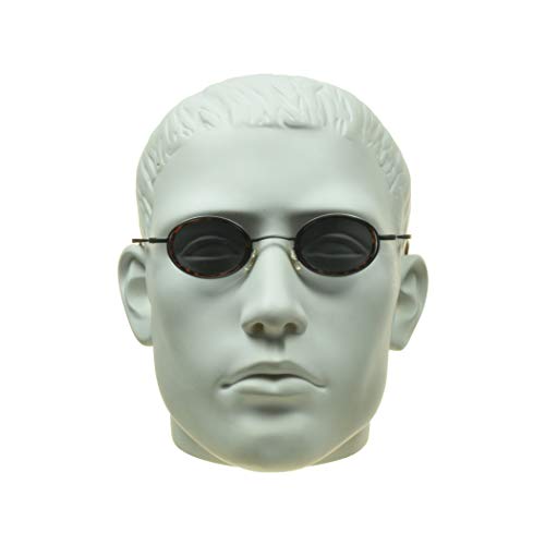 proSPORT Small Mini Round Sunglass Vintage Retro 70s Steampunk Eye Glasses Tinted Smoke or Copper Brown3