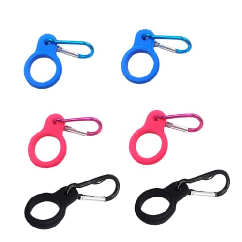 GOOHOCHY 6 Piezas Unidades de Mosquetones de para Botellas Portabotellas Portátil Resistente para Mochilas y Bicicletas Soporte Práctico para Botellas de Agua Exteriores Color Aleatorio