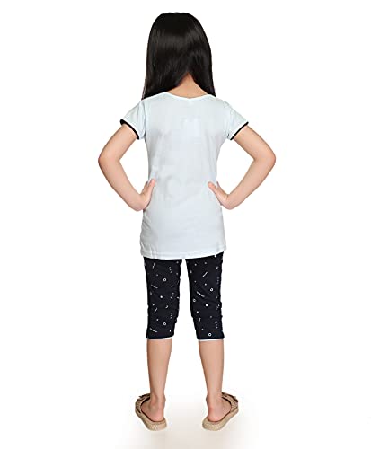 Image of COOLIO Girls Pajama Set Cotton Hello Printed Top & Pyjama Set for Girl