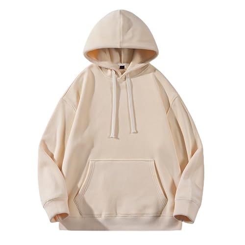 Ymosrh Men's Hoodies, Long Sleeve Lace Up Casual Athletic Workout Hooded Sweatshirts Pullover, M-4XL