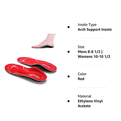 Walkomfy Pain Relief Orthotics, Plantar Fasciitis Arch Support Insoles Shoe Inserts For Maximum Support/All-Day Shock Absorption/Designed For Men And Women 27Cm #TOP7