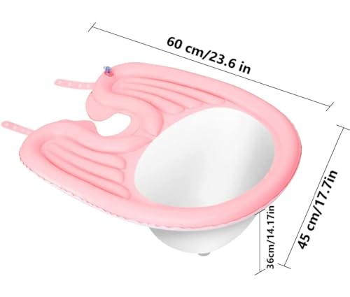 Image of DIALDRCARE Inflatable Washing Hair Basin ShampooTray-Medical for The Disabled,Pregnant Women,Bedridden and Handicapped,Elderly&Child-Wash While in Wheelchair or Chair at Home