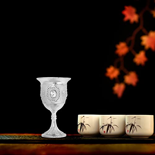 VICASKY 2 pçs Taça de vinho vintage Taça europeia Taça de vinho em relevo vintage copo de champanhe