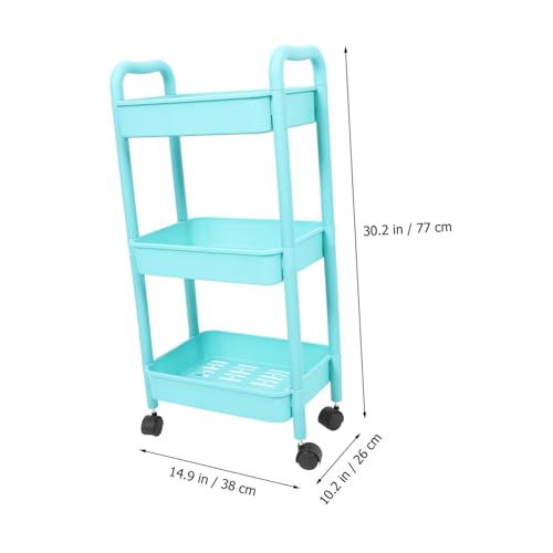 WHAMVOX Rack De Carrinho Com Rodas Carro De Serviço De Plástico