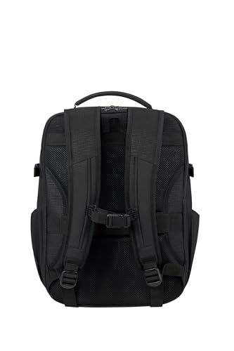 Image of Samsonite Roader Cabin Backpack 40 x 30 x 20 cm Hand Luggage for Ryanair, Wizz Air & Vueling, Underseat Bag with Laptop Compartment 15.6 Inches, 26 L, 0.70 kg, Black (Deep Black)