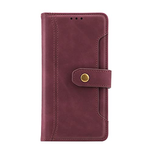 Étui portefeuille en cuir rouge pour iPhone 13 Pro Max et gamme iPhone 14 12 11